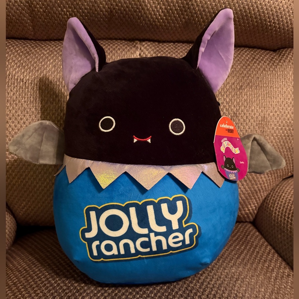 Squishmallows 12” Emily The Bat Jolly Rancher Halloween Candy Plush NWT
